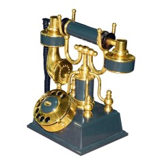 Стационарный ретро телефон «ТРУБКА» из натурального камня