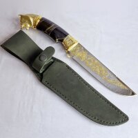 Подарочный нож «Волк» с булатным клинком