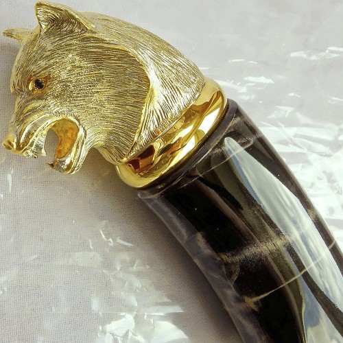 Подарочный нож «Волк» с булатным клинком