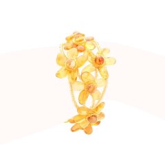 Браслет из янтаря «Солнечные цветы»