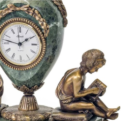 Сувенирные часы из бронзы «Ученики»