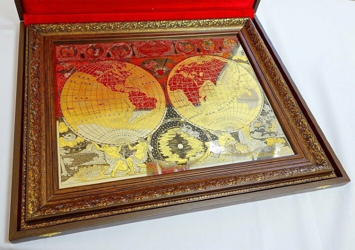 Подарочная картина «Карта мира»