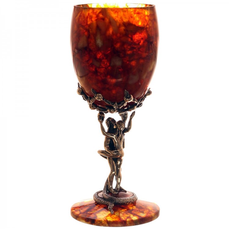 Янтарный бокал для вина «Искушение»