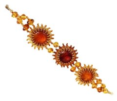Браслет из янтаря «Солнечный огонь»