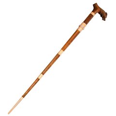 Подарочная трость «Волк» с клинком из дамасской стали