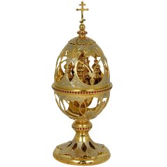 Позолоченное пасхальное яйцо «Храм»