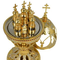 Позолоченное пасхальное яйцо «Храм»