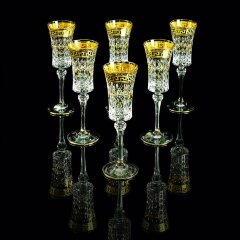 Хрустальные фужеры для шампанского «IMPERIA»