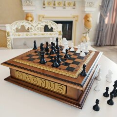 Шахматный деревянный ларец «Имперский» с фигурами