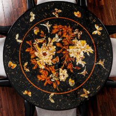 Элитный кухонный гарнитур «Утро в Париже» из морёного дуба и янтаря