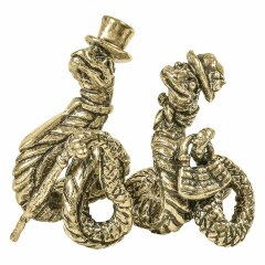 Сувенирный набор двух фигурок змей «Мистер и Мисс Твистер»