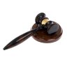 Судейский молоток из камня обсидиан «Верховный» в подарок юристу
