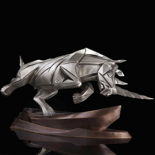 Полигональная фигура «Носорог» в подарок партнёру по бизнесу