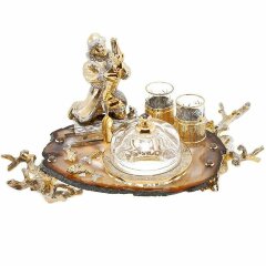 Икорница «По щучьему велению» (агат)