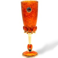 Янтарный бокал для шампанского «Солнышко»