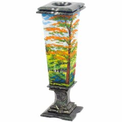 Настольная ваза «Осень» (змеевик)