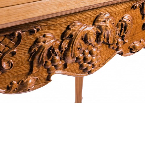 Резной шахматный стол «Сезам» из дуба