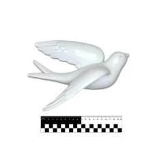 3D фигурки для декора стен «Ласточки» белого цвета (8 шт)