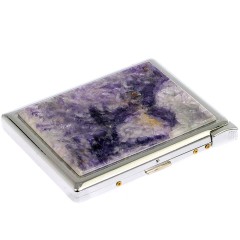 Футляр для 10 сигарет «Флюорит» с зажигалкой в подарок женщине