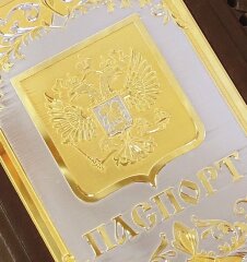 Кожаная обложка на паспорт