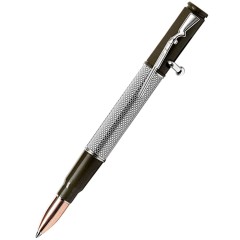 Ручка шариковая «Дробовик» (серебро) настоящему мужику на 23 февраля