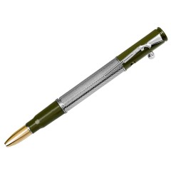 Ручка шариковая «Дробовик» (серебро) настоящему мужику на 23 февраля