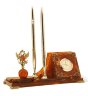 Настольный набор «Держава» из янтаря