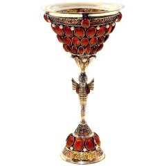 Янтарный кубок для вина «Посейдон»