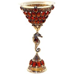 Янтарный кубок для вина «Посейдон»