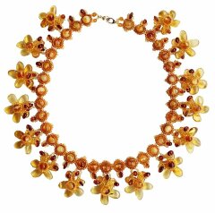 Янтарное колье «Прелесть»