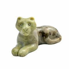 Сувенирная фигурка «Лев» из натурального камня офикальцит