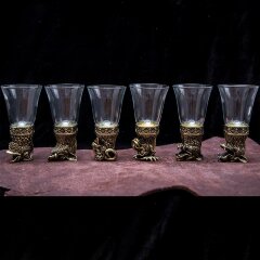 Подарочный набор стопок перевёртыши «Весёлые звери»