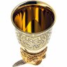 Позолоченная стопка перевёртыш «Филин» в подарочном футляре