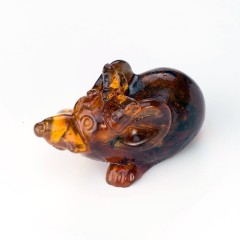 Новогодний сувенир «Мышка с бантиком» в подарок для детей