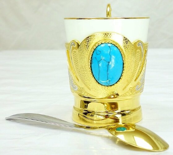 Кофейная чашка «Бирюза»