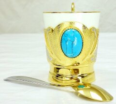 Кофейная чашка «Бирюза»