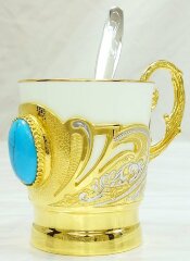 Кофейная чашка «Бирюза»