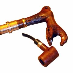 Трость «Конь» с курительной трубкой