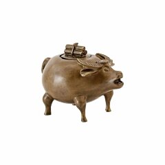 Бронзовая пепельница «Бычок»