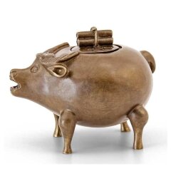 Бронзовая пепельница «Бычок»