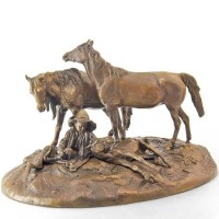 Скульптурная статуэтка «Две лошади»
