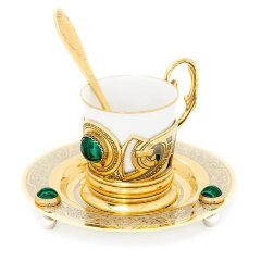 Кофейная чашка «Малахит»