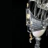Серебряный корабль «Посейдон» из морской раковины наутилус
