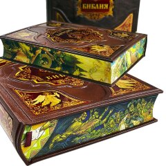 Коллекционное издание книги «Библия» в кожаном переплёте