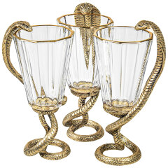 Подарочные лафитники «Змея кобра» (3 шт) в подарочной коробке