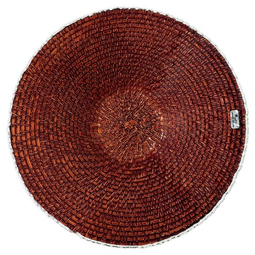 Декоративная тарелка «Бронзовая мозаика» для декора интерьера