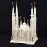 Сувенирный макет «Мусульманская мечеть» из камня белый мрамор