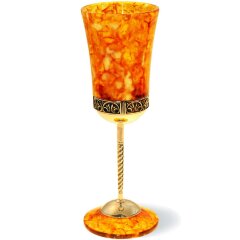 Янтарный фужер для вина «Антик»