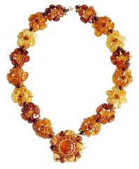 Янтарное колье «Рассвет»