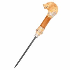 Подарочная трость «Волк» со стилетом